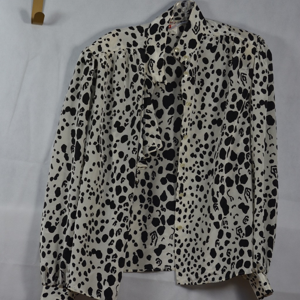 Animal Inspired Blouse SZ 16 St Michael